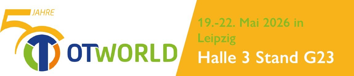 Erstmals sind wir auch auf der OTWorld, 19.-22. Mai 2026 in Leipzig