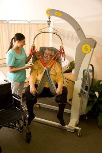 Mobiler Lifter 2600 (Victor) ; Das XXL Hebetuch ; Kombi-Einhängevorrichtung  - Handi-Move Patientenlifter
