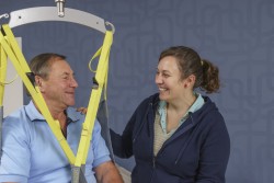 Einhängevorrichtungen ; Flache 2-Punkt-Einhängevorrichtung - Handi-Move Patientenlifter